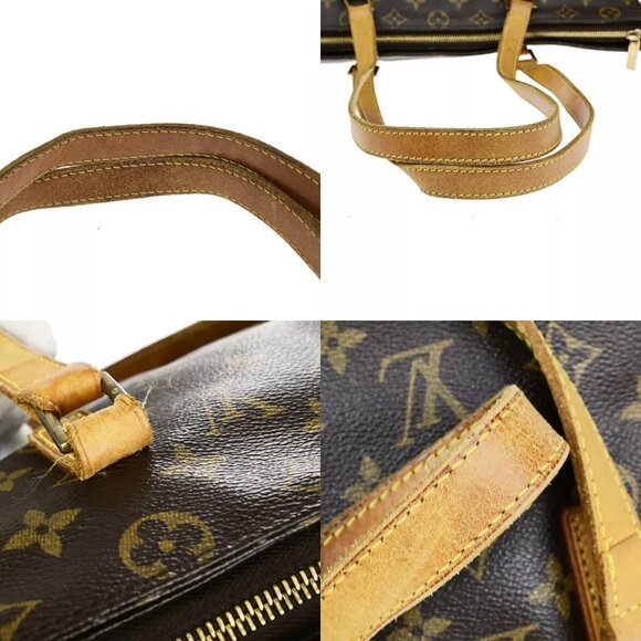 LOUIS VUITTON Cabas Mezzo Shoulder Bag Monogram Leather Brown - Picture 13 of 16